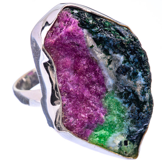 Large Ruby Zoisite Ring Size 10 (925 Sterling Silver) R141355