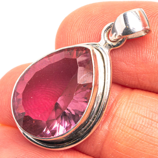 Alexandrite (Lab.) Pendant 1 1/4" (925 Sterling Silver) P38905
