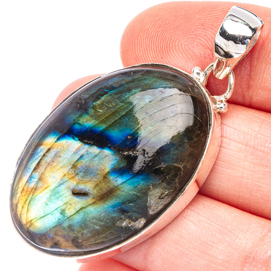 Labradorite Pendant 2" (925 Sterling Silver) P43873