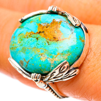 Chrysocolla 925 Sterling Silver Ring Size 7.75 (925 Sterling Silver) RING139334