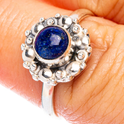 Lapis Lazuli Dainty Ring Size 7 (925 Sterling Silver) R146849