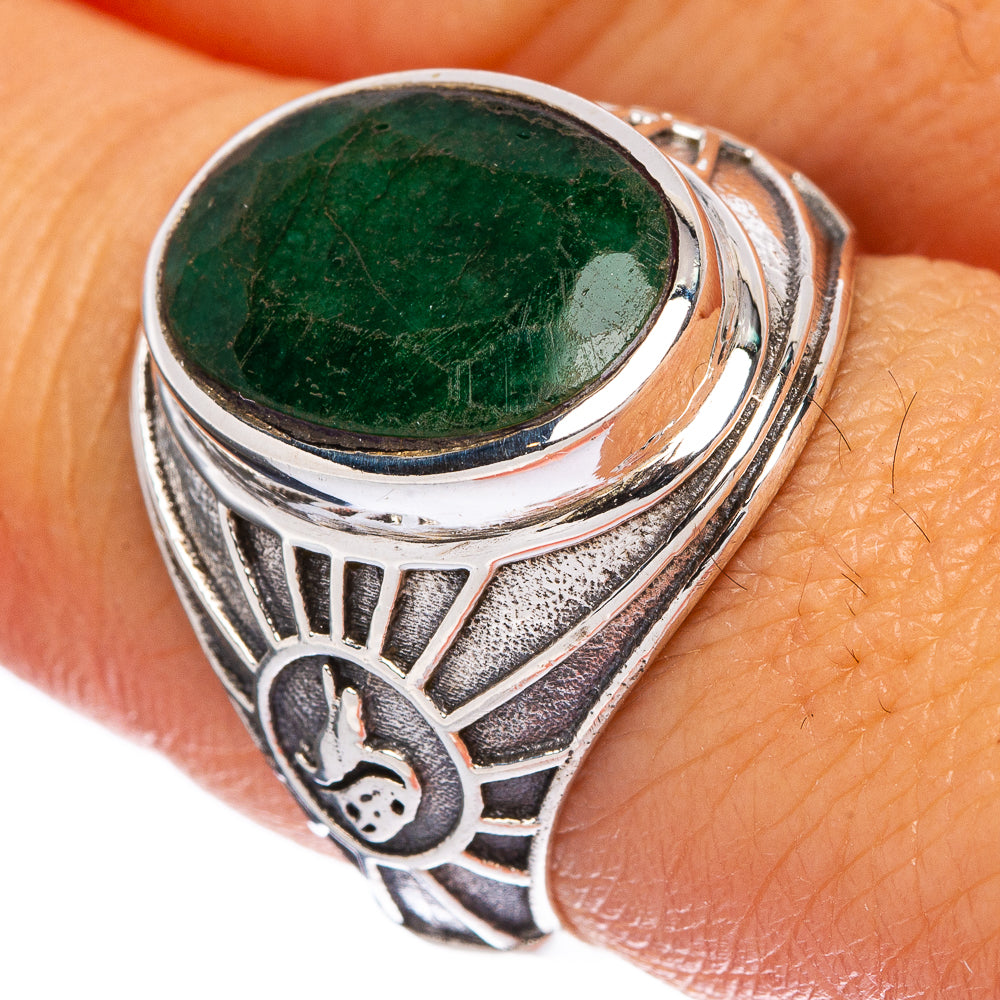 Green Sillimanite Ring Size 7.75 (925 Sterling Silver) R146375