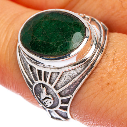 Green Sillimanite Ring Size 7.75 (925 Sterling Silver) R146375