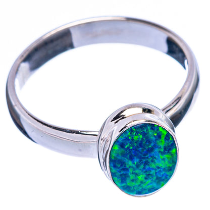 Doublet Opal Ring Size 7.25 (925 Sterling Silver) R146693