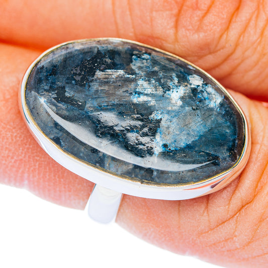 Premium Larvikite Ring Size 6.25 Adjustable (.925 Sterling Silver)