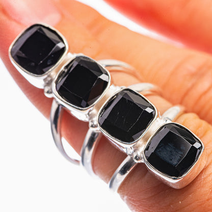 Black Onyx Ring Size 5.5 (925 Sterling Silver) R142052