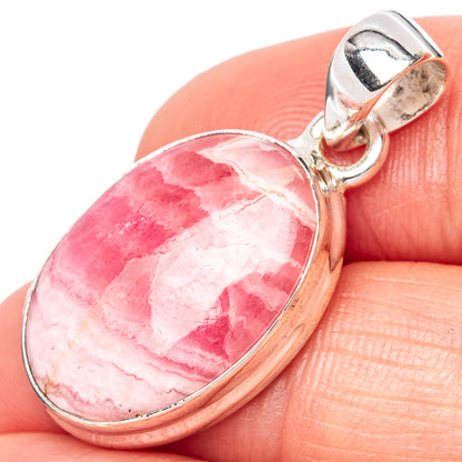 Rhodochrosite Pendant 1 1/4" (925 Sterling Silver) P42796