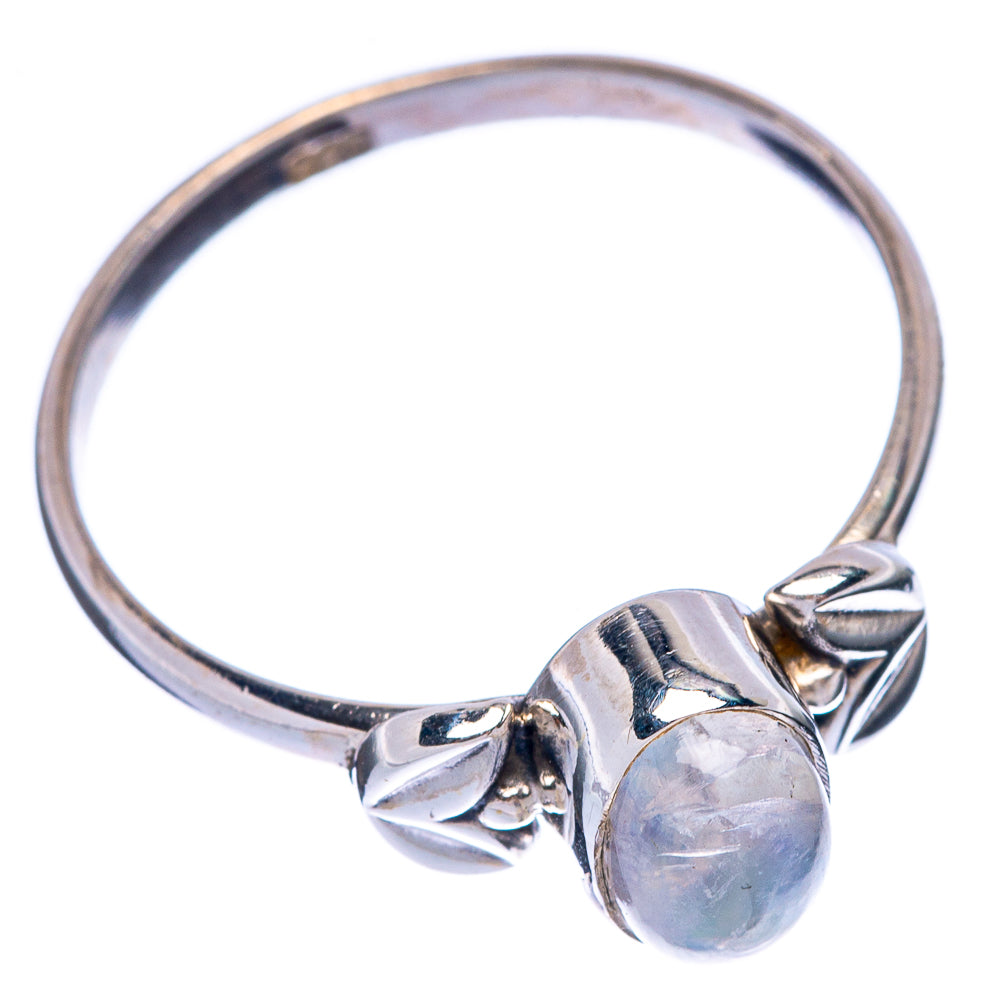 Rainbow Moonstone Dainty Ring Size 7.75 (925 Sterling Silver) R145710