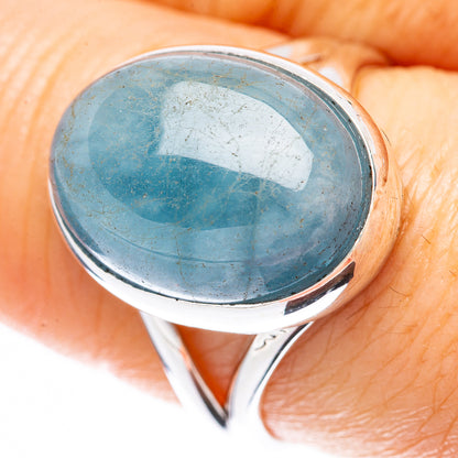 Aquamarine Ring Size 8 (925 Sterling Silver) R2181