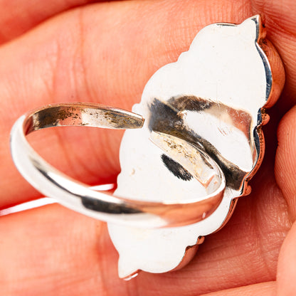 Mohave Turquoise Ring Size 7 Adjustable (.925 Sterling Silver)
