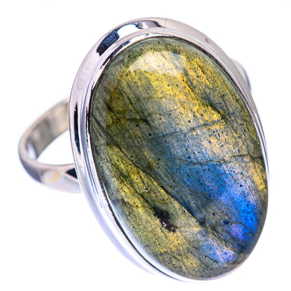 Labradorite Ring Size 10.75 (925 Sterling Silver) R140506