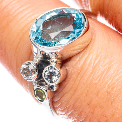 Premium Blue Topaz 925 Sterling Silver Ring Size 8.25 (925 Sterling Silver) R2712