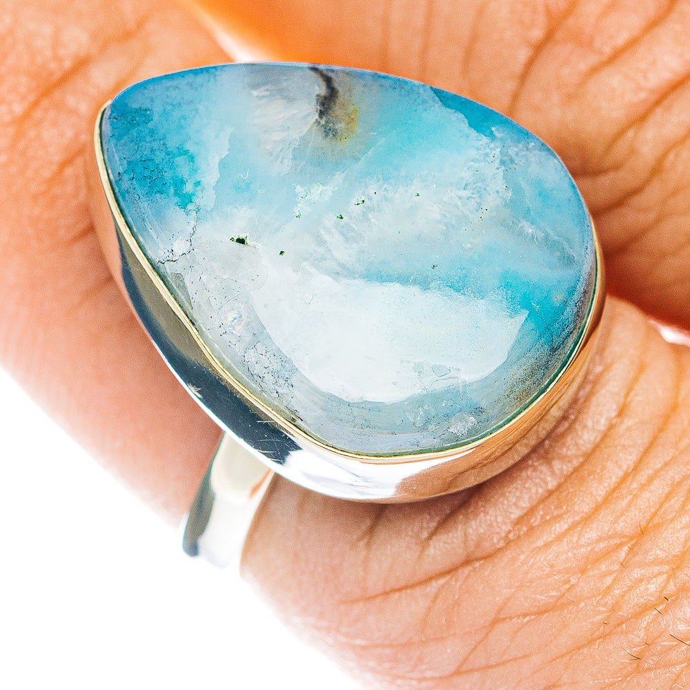 Peruvian Opal Ring Size 8 (German Silver)