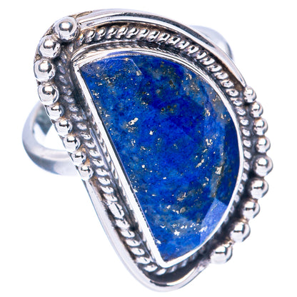 Premium Lapis Lazuli Ring Size 7 (925 Sterling Silver) R2588