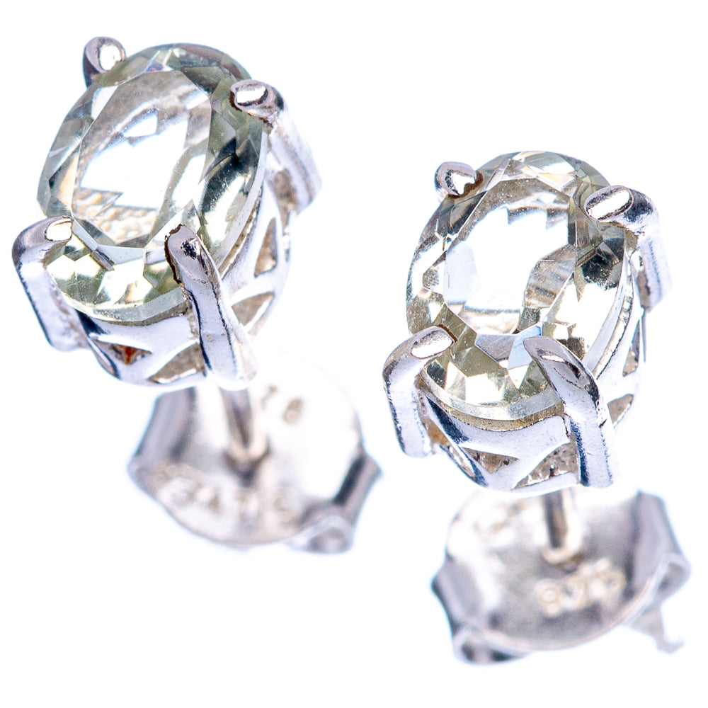 White Quartz Dainty Earrings 1/4" (925 Sterling Silver) E2053