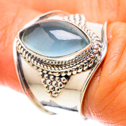 Natural Aquamarine Ring Size 6 (925 Sterling Silver) RING137894