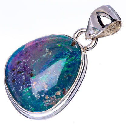 Rare Triplet Opal Pendant 1 1/8" (925 Sterling Silver) P41393