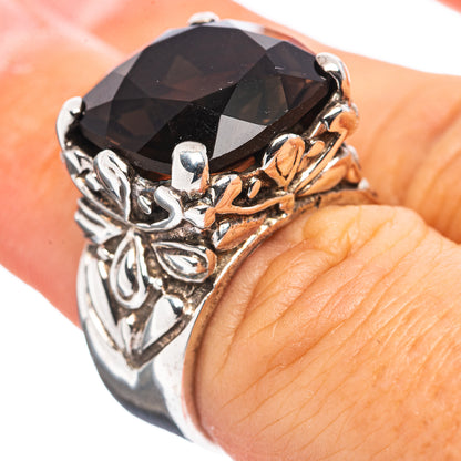 Smoky Quartz Ring Size 6.5 (.925 Sterling Silver)