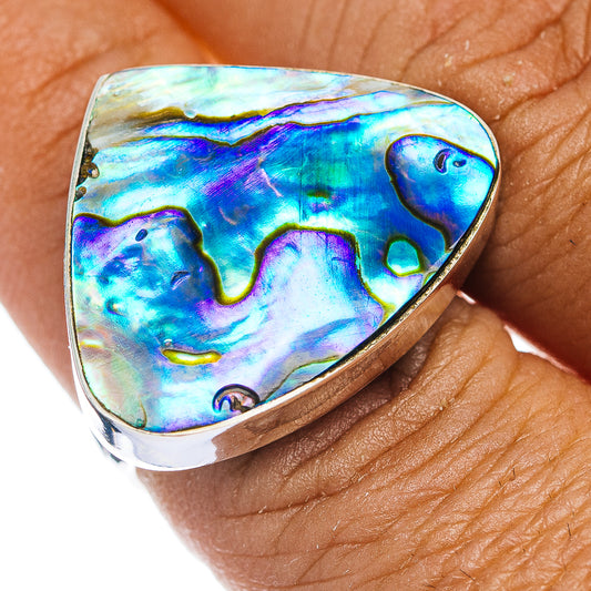 Premium Abalone Ring Size 7.75 (.925 Sterling Silver)