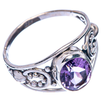 Faceted Amethyst Dainty Ring Size 7 (925 Sterling Silver) R145803