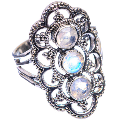 Rainbow Moonstone Ring Size 9.75 (925 Sterling Silver) RING143274