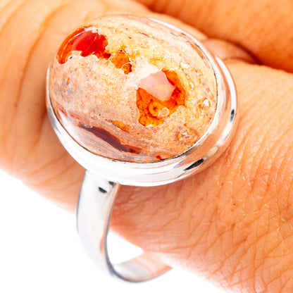 Rare Mexican Fire Opal Ring Size 11 (.925 Sterling Silver)