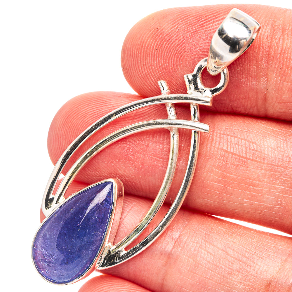 Premium 10+ Carat Tanzanite Pendant 1 7/8" (.925 Sterling Silver)