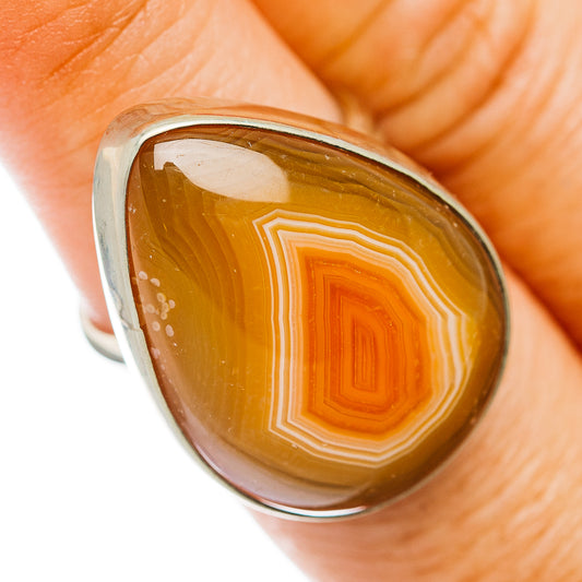 Lake Superior Agate Ring Size 7 (German Silver)