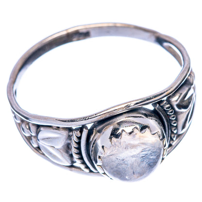Rainbow Moonstone Dainty Ring Size 7 (925 Sterling Silver) R145808