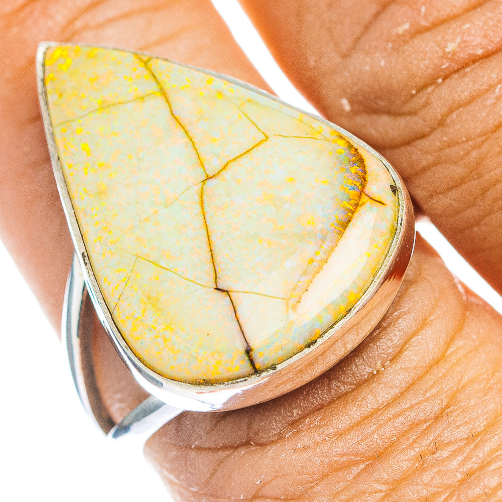 Premium Sterling Opal Ring Size 8.75 (.925 Sterling Silver)