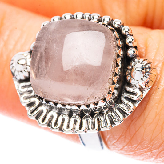 Rose Quartz Ring Size 7.5 (925 Sterling Silver) R3954