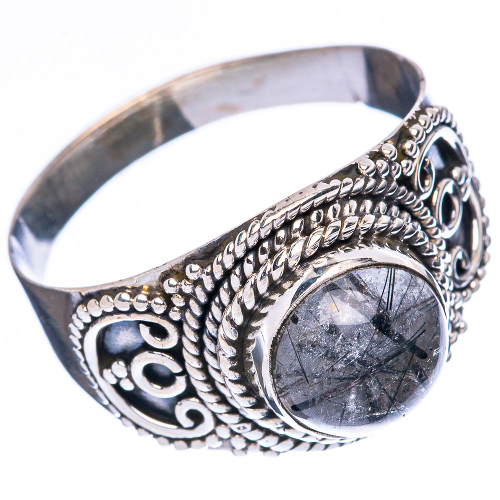 Tourmalinated Quartz Ring Size 9 (925 Sterling Silver) R4057