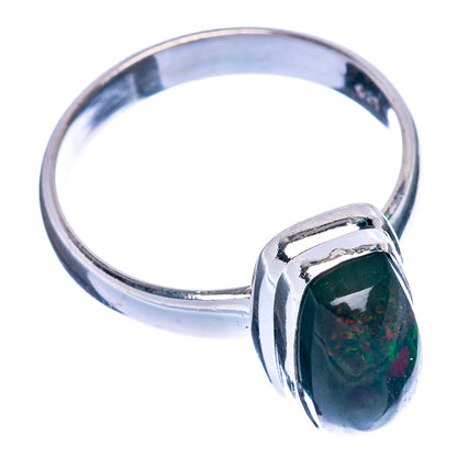 Black Opal Ring Size 8.75 (925 Sterling Silver) R144466