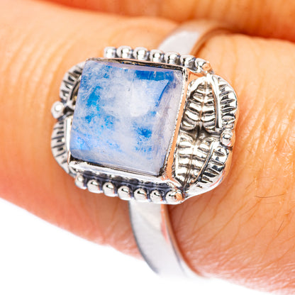 Rainbow Moonstone Ring Size 8.75 (925 Sterling Silver) R3779