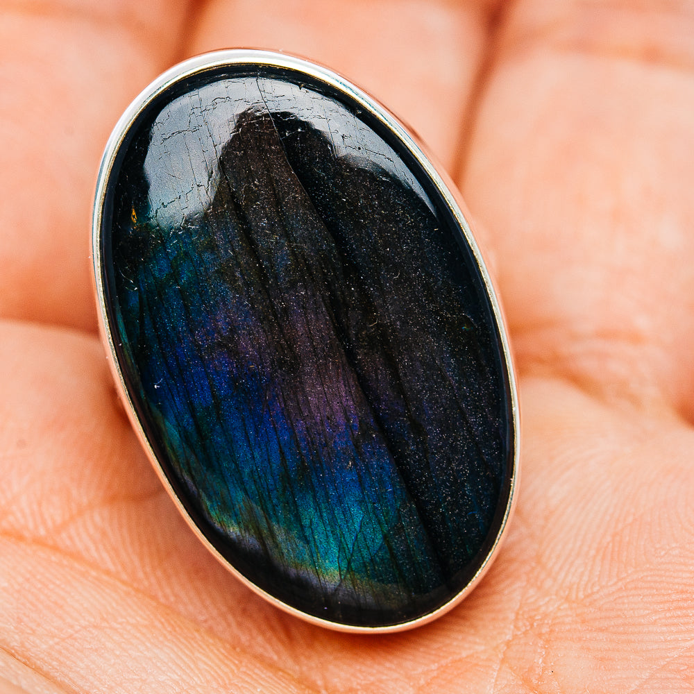 Premium Labradorite Ring Size 9.5 (.925 Sterling Silver)
