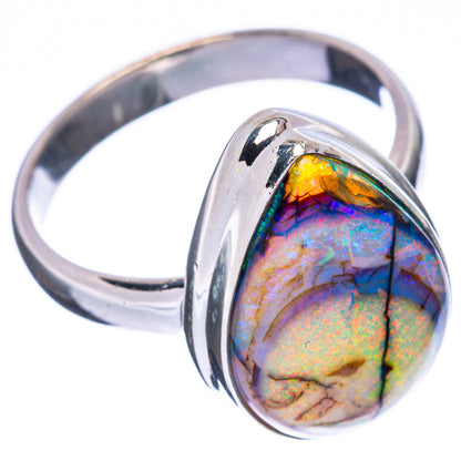 Rare Sterling Opal Ring Size 8.25 (925 Sterling Silver) R2994