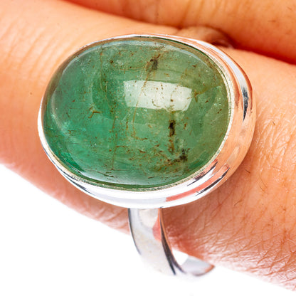 Green Fluorite Ring Size 11.25 (925 Sterling Silver) R3320