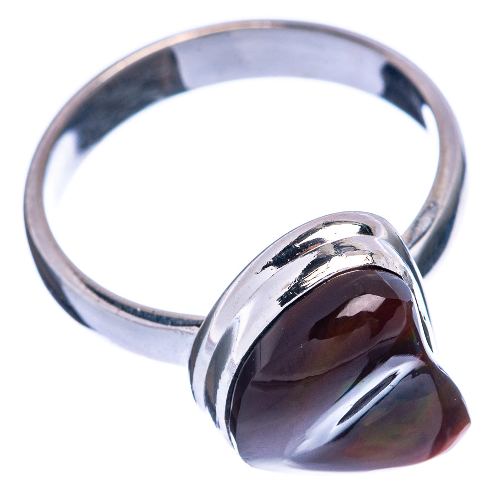 Rare Mexican Fire Agate Ring Size 7.5 (925 Sterling Silver) R145574
