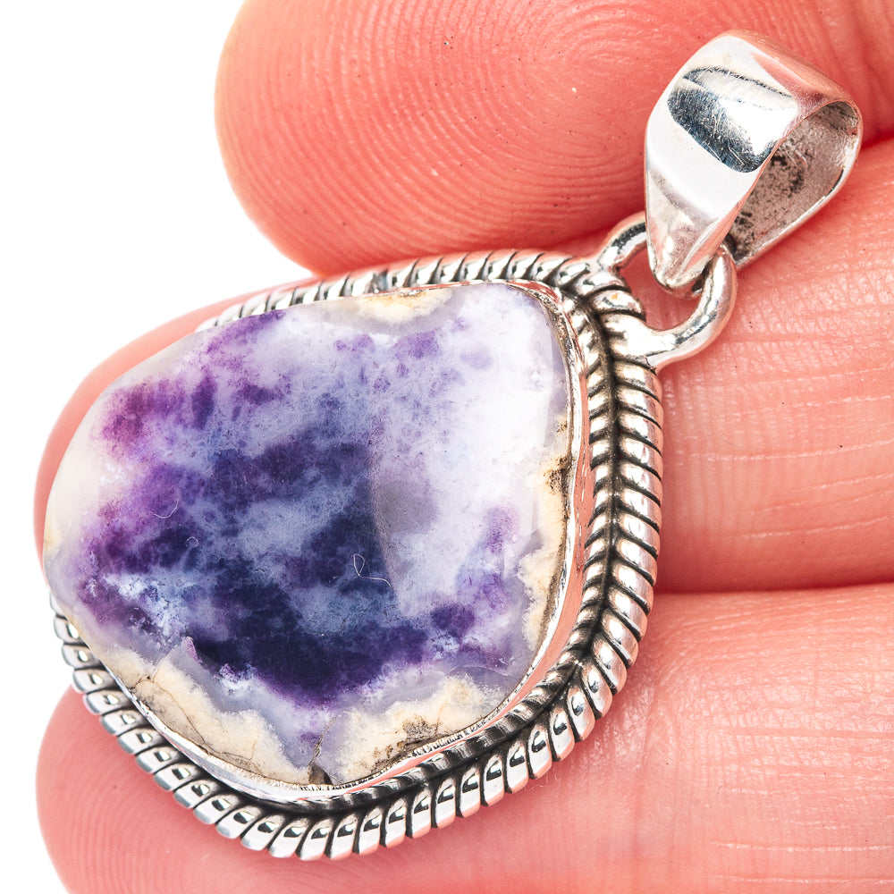 Rare Morado Opal Pendant 1 3/8" (925 Sterling Silver) P41477