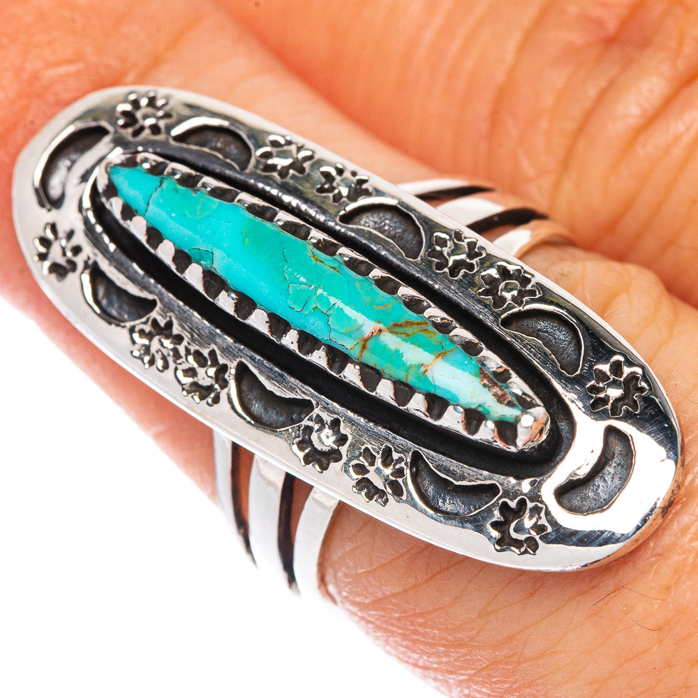 Rare Arizona Turquoise Ring Size 6.5 (925 Sterling Silver) R1486