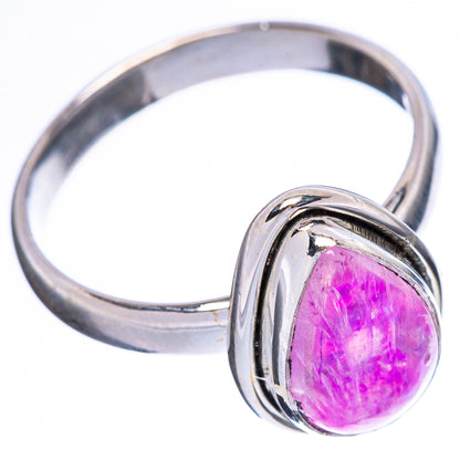 Pink Moonstone Ring Size 8.75 (925 Sterling Silver) R3774