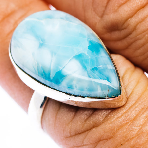 Larimar Ring Size 7.75 (.925 Sterling Silver)