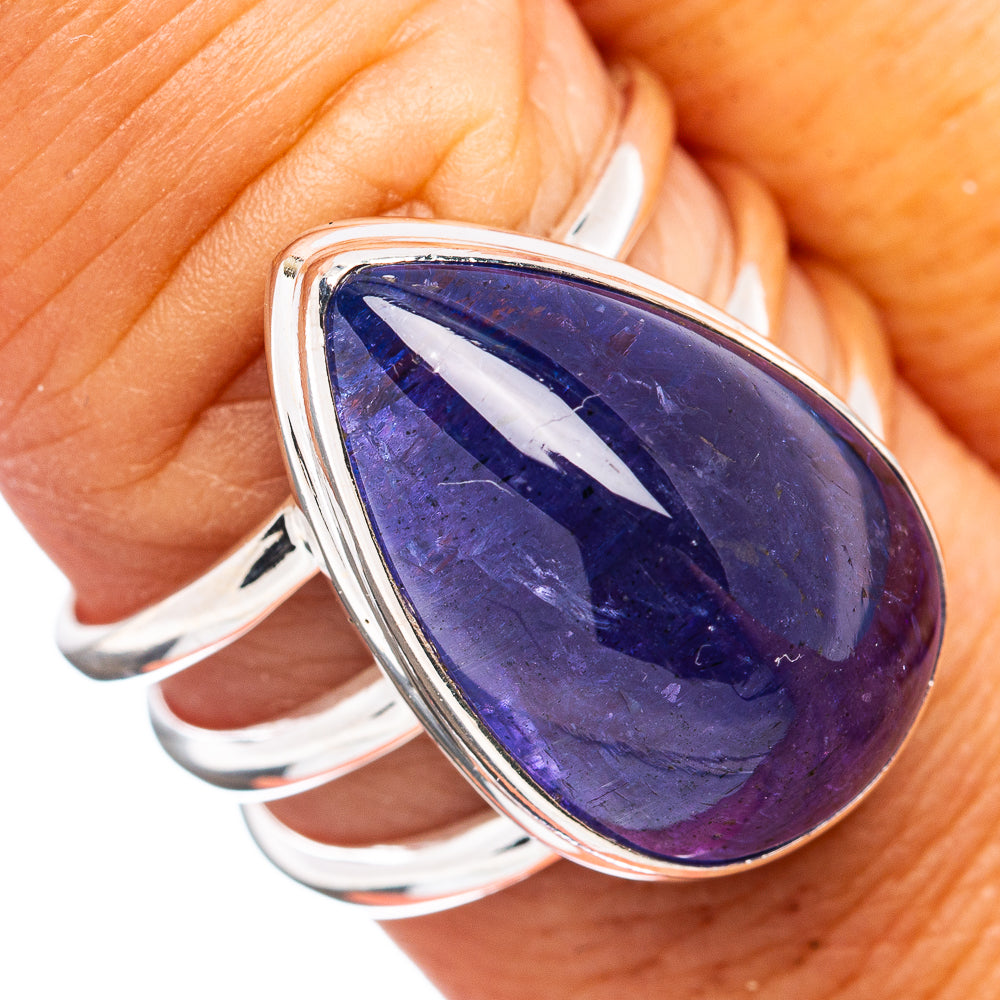 Premium 20ct Tanzanite Ring Size 8.75 (.925 Sterling Silver)