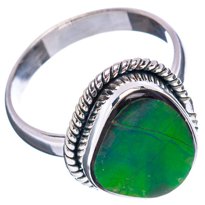 Premium Canadian Ammolite Ring Size 10 (.925 Sterling Silver)