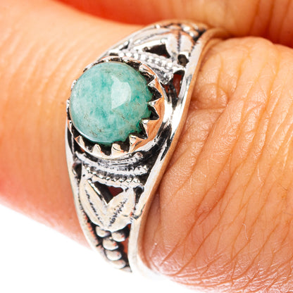 Amazonite Dainty Ring Size 6.5 (925 Sterling Silver) R5919
