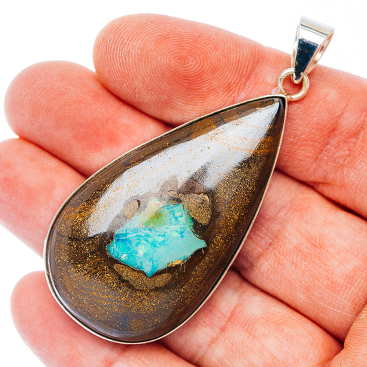 Premium Boulder Opal Pendant 2 3/8" (.925 Sterling Silver)