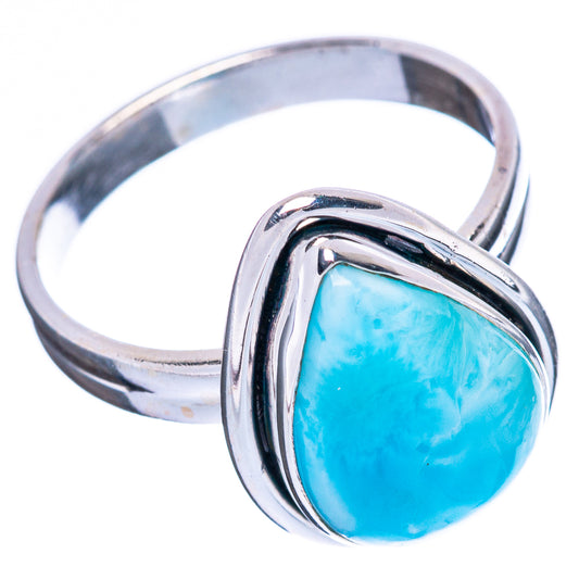 Larimar Ring Size 8 (925 Sterling Silver) R4475