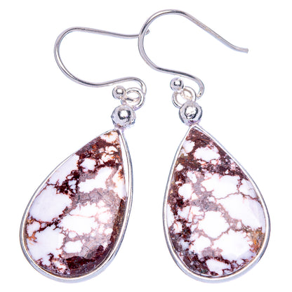 Wild Horse Jasper Earrings 1 5/8" (925 Sterling Silver) E1107