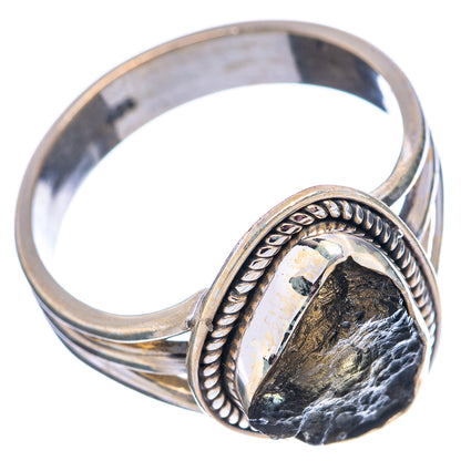 Moldavite Ring Size 9 (.925 Sterling Silver)