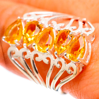 Faceted Citrine Ring Size 8.5 (925 Sterling Silver) RING139052
